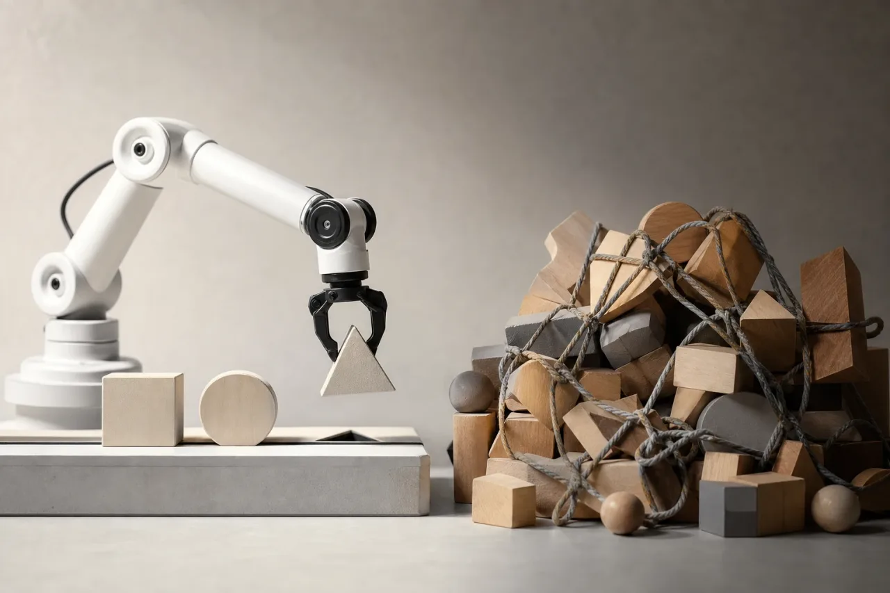 O risco de automatizar uma tarefa que ainda não é um processo — guía visual de Linkses
