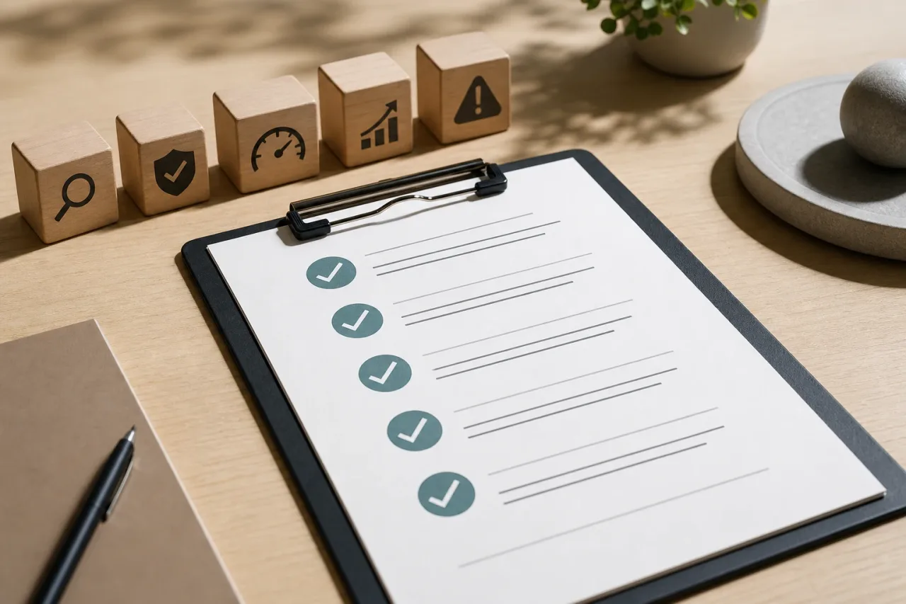 Checklist para cambios y lanzamientos — guía visual de Linkses