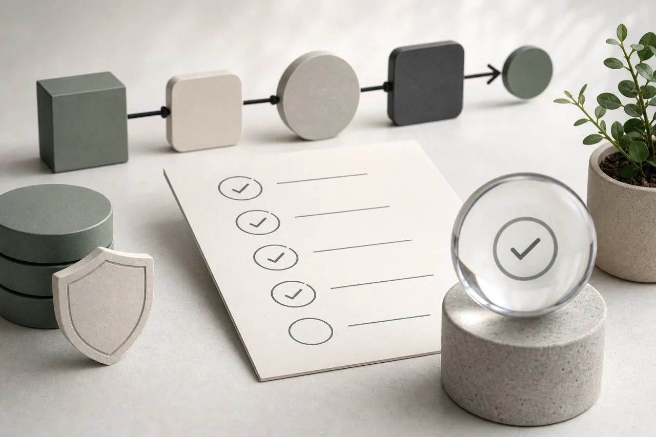 Checklist de lanzamiento — guía visual de Linkses
