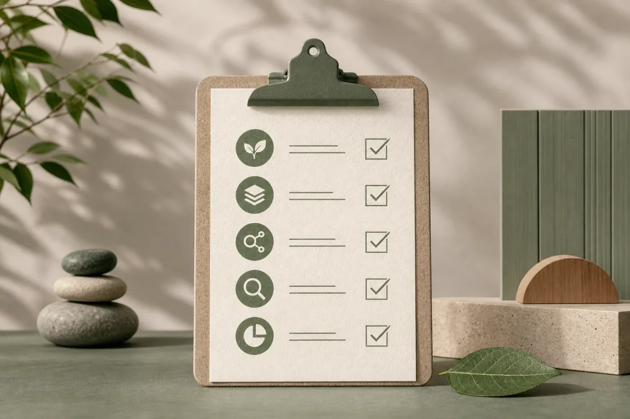Checklist de lançamento — guía visual de Linkses