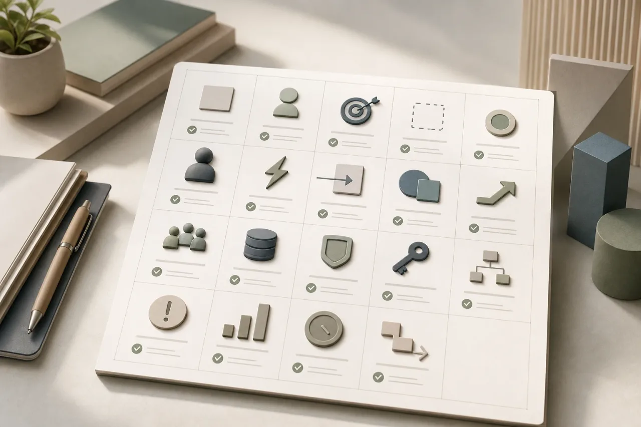 Template and review questions before a change — Linkses visual guide
