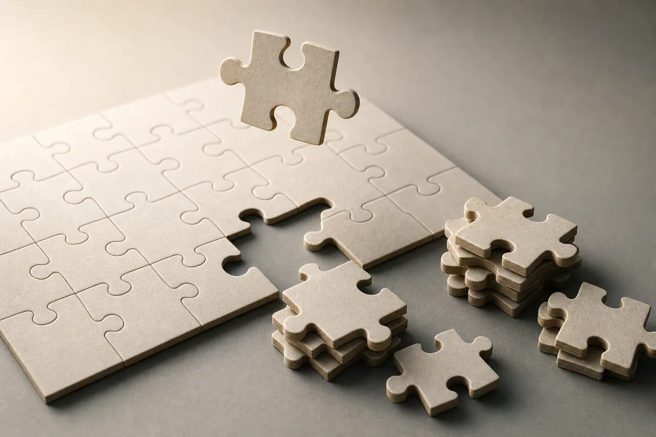 El problema: contenido disponible que no resuelve casos — guía visual de Linkses