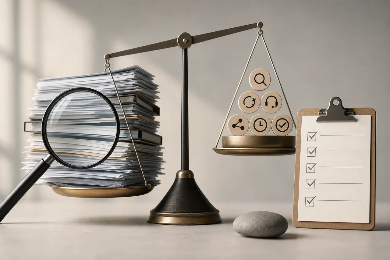 Medir utilidad y aplicar un checklist de gobierno — guía visual de Linkses
