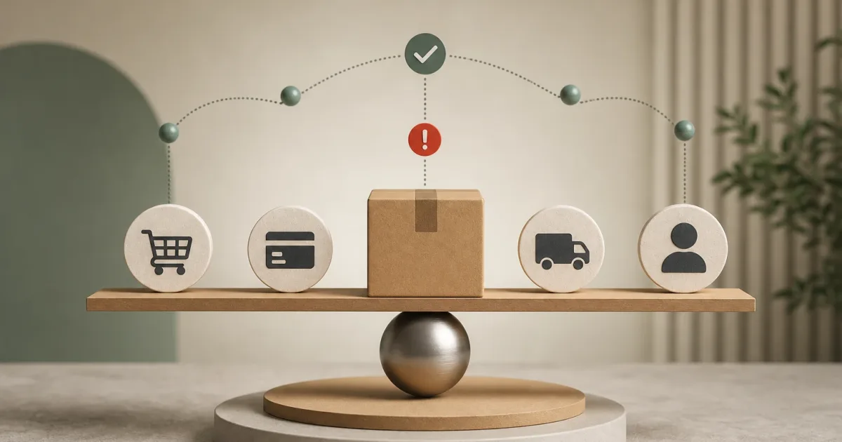 Diagrama de conciliación de pedidos entre venta, pago, envío y atención al cliente